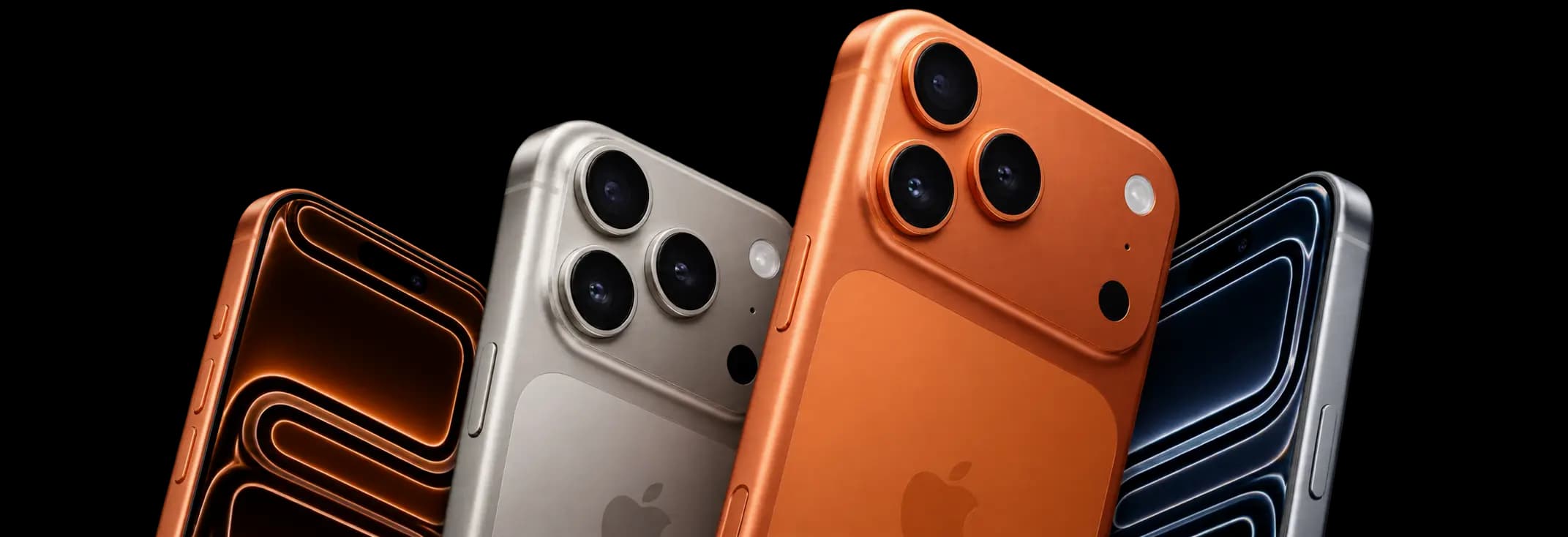 iPhone 17 Pro и Pro Max в оранжево, златисто и тъмно титаниево покритие