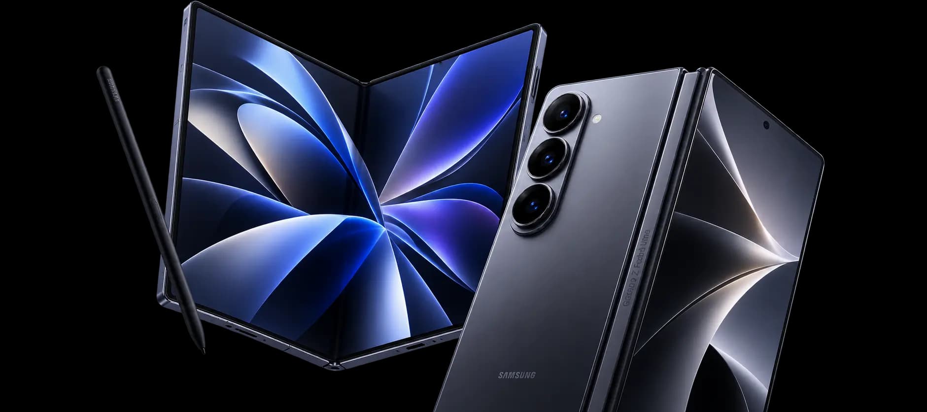 Samsung Galaxy Z Fold 8 в сгънат и отворен вид със S Pen